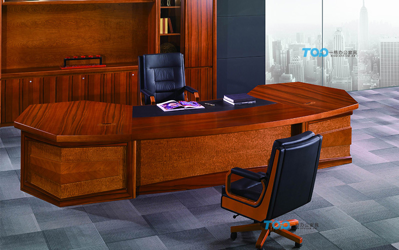 一格實(shí)木大班臺(tái)