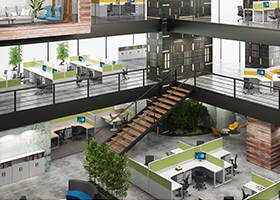 各種類型職員屏風辦公桌