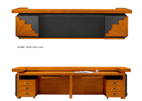 3.6M油漆貼木皮前臺金柚色